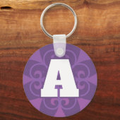 Stijlvolle Sleutelhanger voor Initiaal Letter (Voorkant)