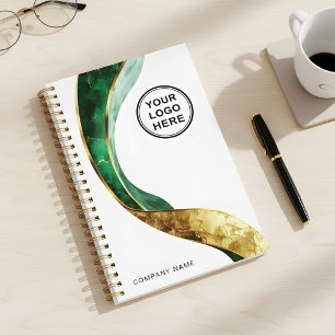 Stijlvolle Smaragd Gouden Zakelijke Planner op Maa