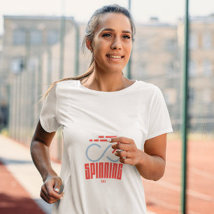 Stijlvolle spinfiets t-shirt