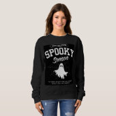 Stijlvolle Spooky Ghost Halloween Vrouwen Sweatshi Trui (Voorkant volledig)