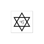 Stijlvolle Star Custom Initiaal Rubber Stamp Rubberstempel (Afrduk)