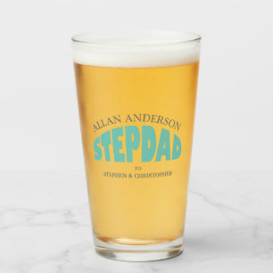 Stijlvolle stepdad foto bier glas