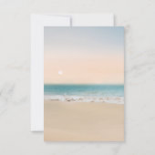 Stijlvolle strand menuopties Bindend RSVP (Achterkant)