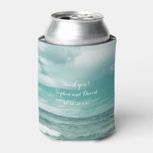 Stijlvolle Strand Stervis Bruiloft Custom Blikjeskoeler