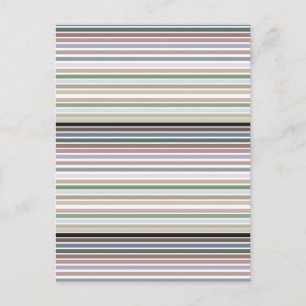 Stijlvolle streep in moderne kleuren briefkaart