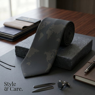 Stijlvolle stropdas met vintage of moderne geograf