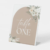 Stijlvolle Tafelnummers voor Mariage Reclamebord Met Voetstuk (Voorkant)