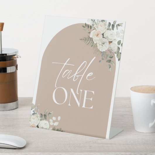 Stijlvolle Tafelnummers voor Mariage Reclamebord Met Voetstuk (Insitu)