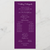 Stijlvolle tekst bruiloft programma (Achterkant)