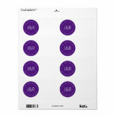 Stijlvolle  tekst etiket (Full Sheet)