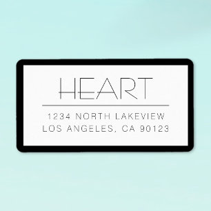 Stijlvolle tekst met rand etiket