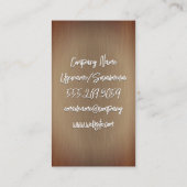 Stijlvolle textuur metaal | Cursief Visitekaartje (Achterkant)