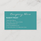 Stijlvolle Textuur Monogram ACHTERGRONDKLEUR KIEZE Visitekaartje (Achterkant)