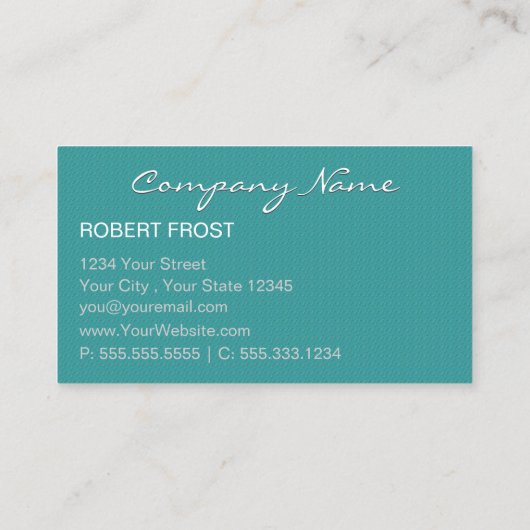 Stijlvolle Textuur Monogram ACHTERGRONDKLEUR KIEZE Visitekaartje (Achterkant)