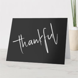 Stijlvolle Thanksgiving tekst Bedankkaart