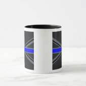 Stijlvolle Thin Blue Line Union-aansluiting Mok (Midden)
