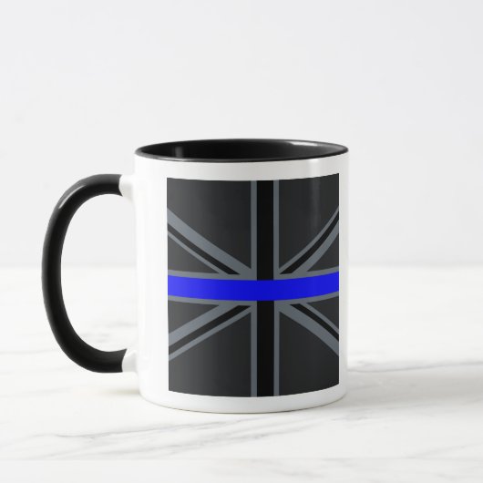 Stijlvolle Thin Blue Line Union-aansluiting Mok (Links)
