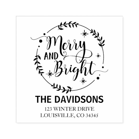Stijlvolle 'Tis the Season Typografie Monogram Rubberstempel (Afrduk)