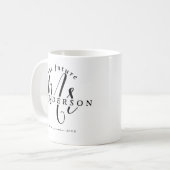 Stijlvolle Toekomstige Mijnheer Verlovings Koffiem Koffiemok (Voorkant links)