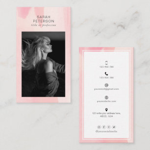 Stijlvolle trendy abstracte foto persoonlijk visitekaartje