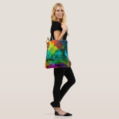 Stijlvolle, trendy en kleurrijke Abstracte Canvas  Tote Bag (Op model)
