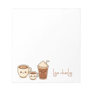 Stijlvolle trendy moderne cute koffie kleurrijk notitieblok