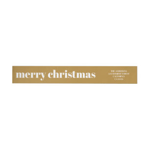 Stijlvolle trendy mosterd goud vrolijke kerst