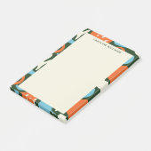 Stijlvolle trendy patroon Abstracte monogram naam Post-it® Notes (Schuin)