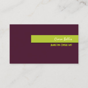 Stijlvolle trendy retro kleuren/DIY kleur Visitekaartje