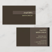 Stijlvolle trendy retro kleuren visitekaartjes (Voorkant / Achterkant)