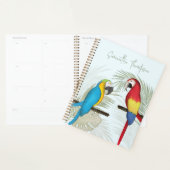 Stijlvolle tropische vogelkalligrafie planner (Display)