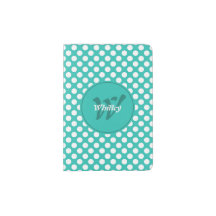 Stijlvolle turquoise witte polkadot thema
