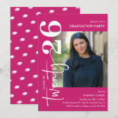 Stijlvolle Twenty25 foto afstudeerfeest Kaart (Voorkant / Achterkant)