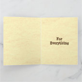 Stijlvolle typografie stijl Bedankt Vaderdag Kaart (Binnen)