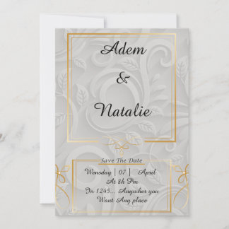 Stijlvolle uitnodigingskaart kaart