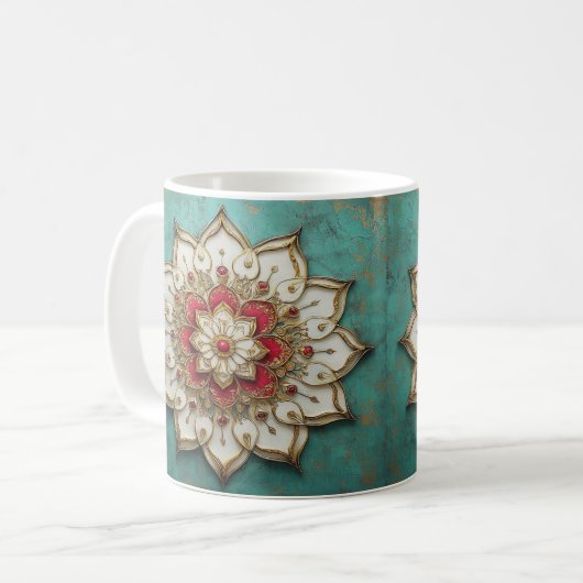 Stijlvolle uitspraken, Mandala Koffiemok (Voorkant links)
