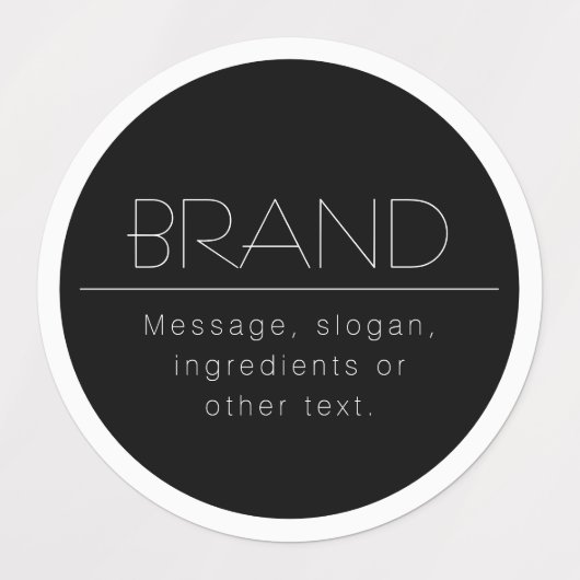 Stijlvolle uitziende rand waterdicht labels (Design 1)