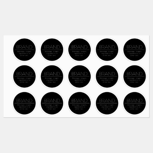 Stijlvolle uitziende rand waterdicht labels (Vel)