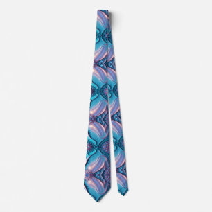 Stijlvolle unieke blauwe print stropdas