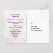 Stijlvolle Unique Afstuderen Aankondiging Briefkaa (Achterkant)