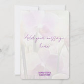 Stijlvolle Unique Orchids Afstuderen Bedankkaart (Achterkant)