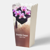 Stijlvolle Unique Orchids Afstuderen Popcorn Bedankdoosjes (Achterkant)