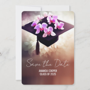 Stijlvolle Unique Orchids Afstuderen Save The Date