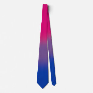 Stijlvolle Unisex Biseksuele Pride Vlag Stropdas