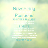 Stijlvolle vacature Recruitment Adverteren Raamsticker (Vel 3)