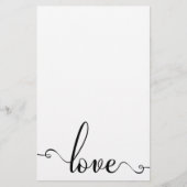 Stijlvolle Valentijnsdag Briefpapier (Voorkant)