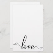 Stijlvolle Valentijnsdag Briefpapier (Voorkant / Achterkant)