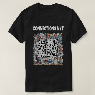 Stijlvolle Verbindingen NYT Design Zwart T-shirt