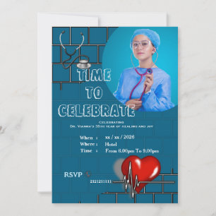 Stijlvolle verjaardag van de dokter kaart