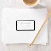 Stijlvolle verwisselbare tekst met rand etiket (Insitu)